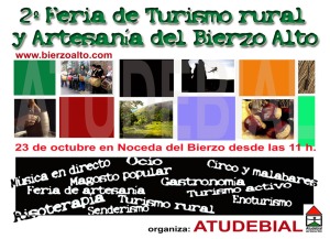 Cartel de la II Feria de Turismo Rural y Artesanía del Bierzo Alto